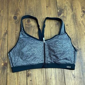 Victorias Secret VSX black and gray sports bra size 34B